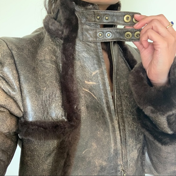 leather bomber jacket - Picture 13 of 14